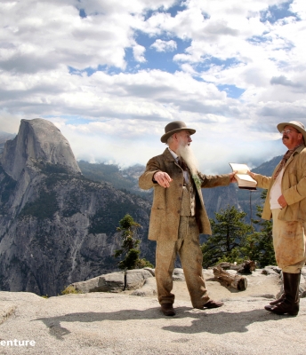 John Muir and President Theodore Roosevelt in Yosemite